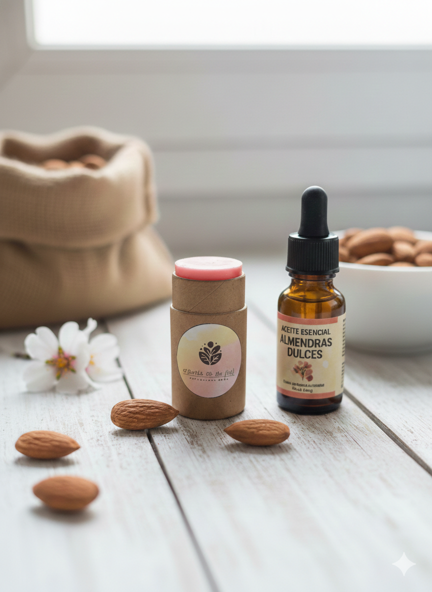 Bálsamo labial de aceite de almendras 10gms